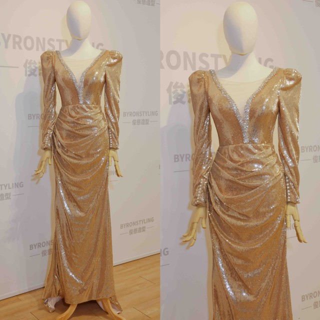 金色亮片禮服