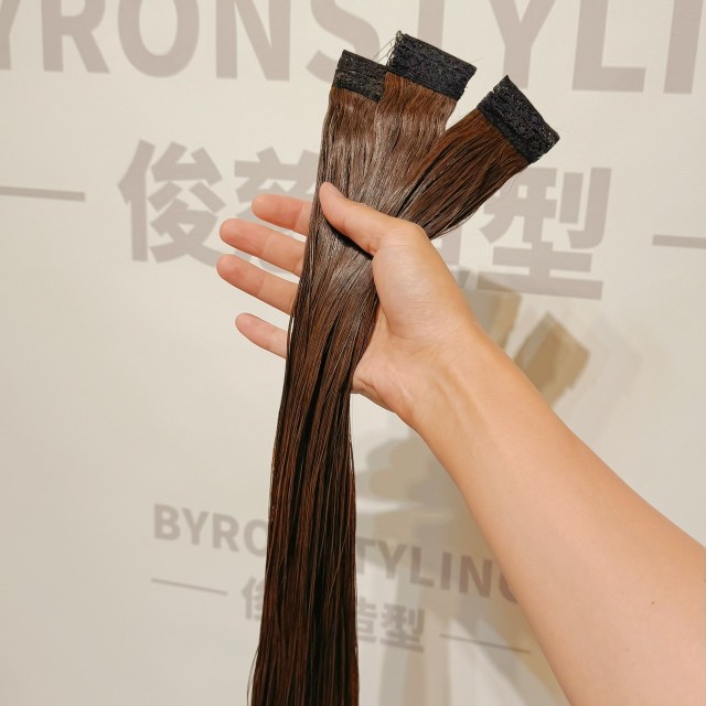 三入假髮條（咖棕色）