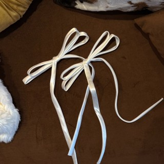 全新緞布蝴蝶結一對