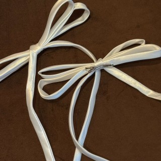 全新緞布蝴蝶結一對